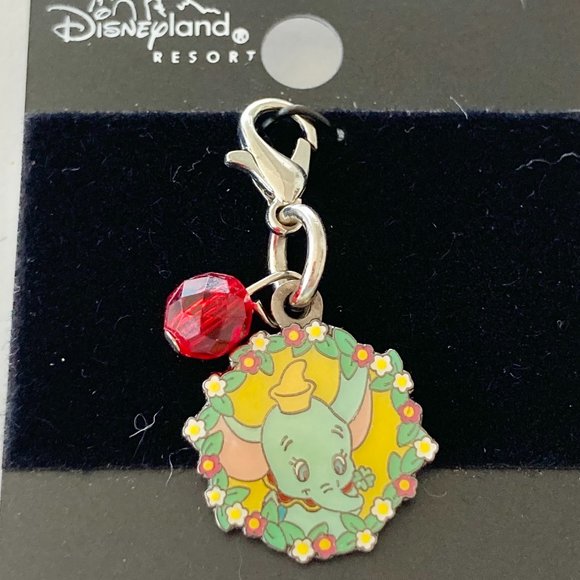 Vintage Disney Dumbo Elephant Charm Disneyana Disneyland Zipper Pull Purse Charm - Picture 1 of 7